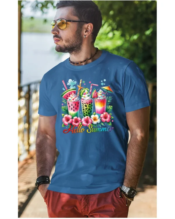 Koszulka Witaj Lato! <br>ciesz się owocowymi smakami - Unisex, dla niego