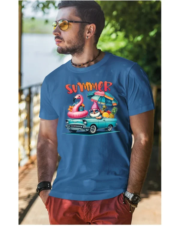 Koszulka Lato pełne radości <br>wyrusz w podróż do przygód - Unisex, dla niego