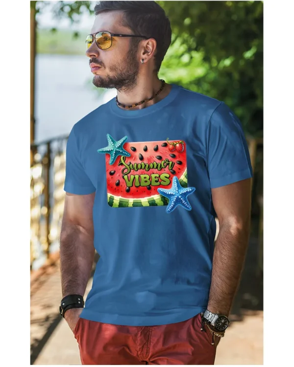 Koszulka Letnie wibracje <br>poczuj radość lata - Unisex, dla niego