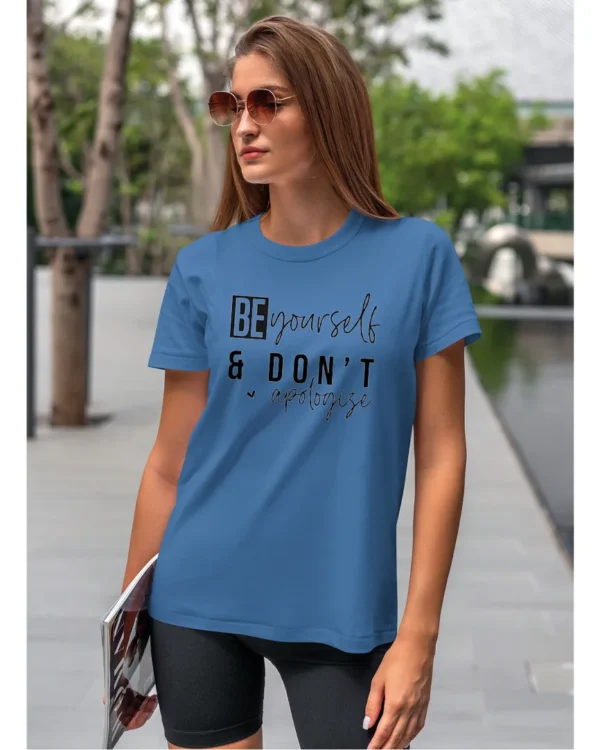 Koszulka Bądź sobą i nie przepraszaj <br>wyrażaj swoją indywidualność - Unisex, dla niej