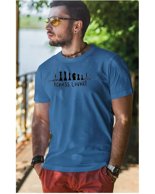 Koszulka Miłośnik szachów <br>bądź królem planszy - Unisex, dla niego