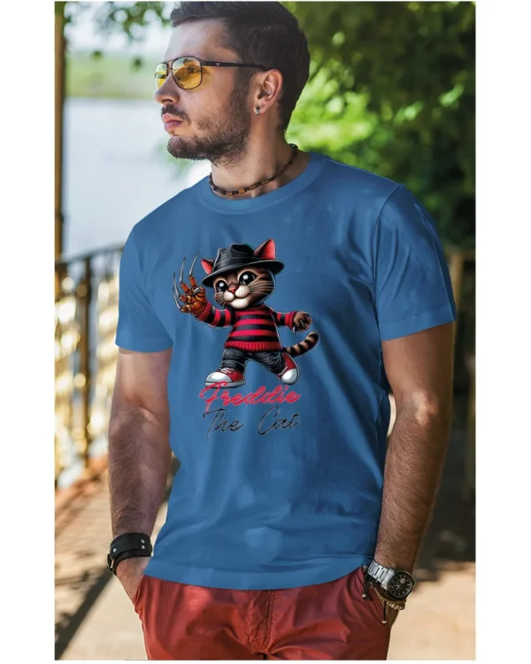 Koszulka Koci horror, Freddie the Cat - Unisex