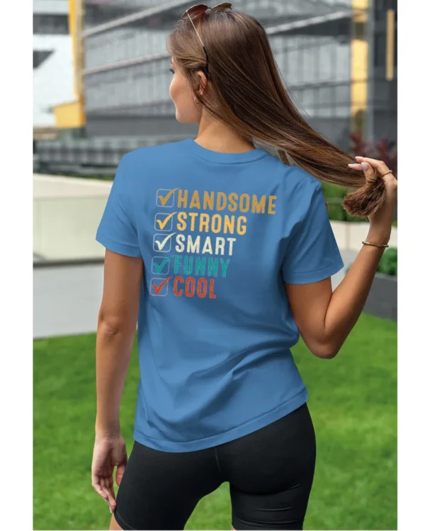 Koszulka Handsome, Smart, Funny wybierz swoje atuty – Unisex