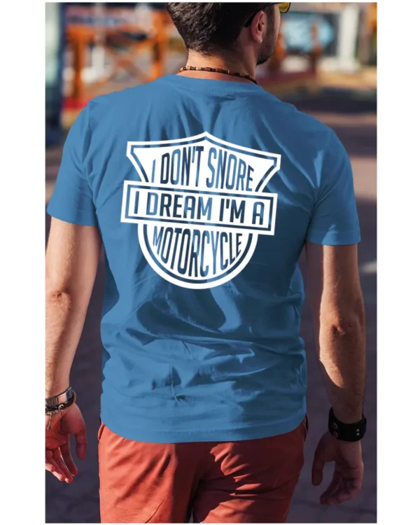 Koszulka I dont snore, I dream I’m a motorcycle – edycja White, Unisex