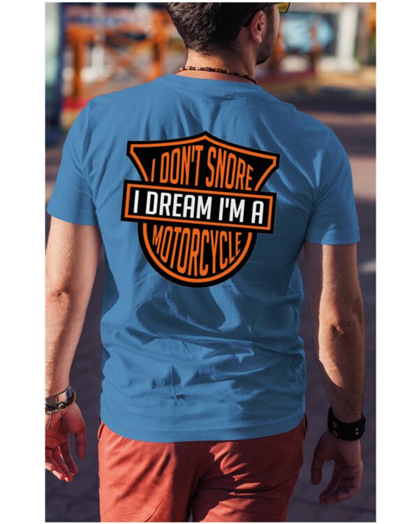 Koszulka I dont snore, I dream I’m a motorcycle – edycja Midnight, Unisex