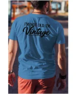 Koszulka Styl retro na co dzień, „I'm not old, I'm vintage” – edycja Midnight, Unisex