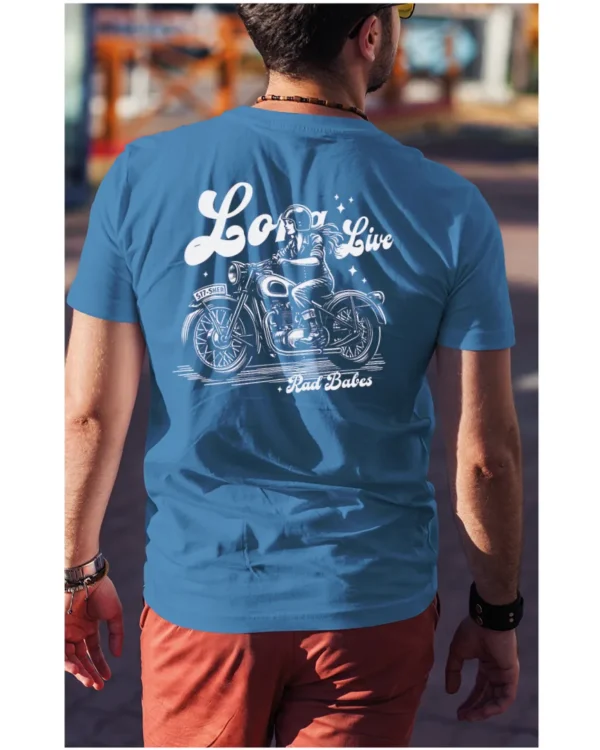 Koszulka Jazda, wolność, niezależność, „Long Live Rad Babes” – edycja White, Unisex