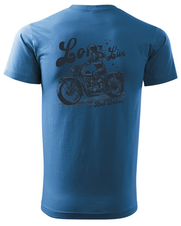 Koszulka Jazda, wolność, niezależność, „Long Live Rad Babes” – edycja Midnight, Unisex