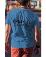 Koszulka Znajdź chwilę na odpoczynek, „Break to recharge” – Unisex