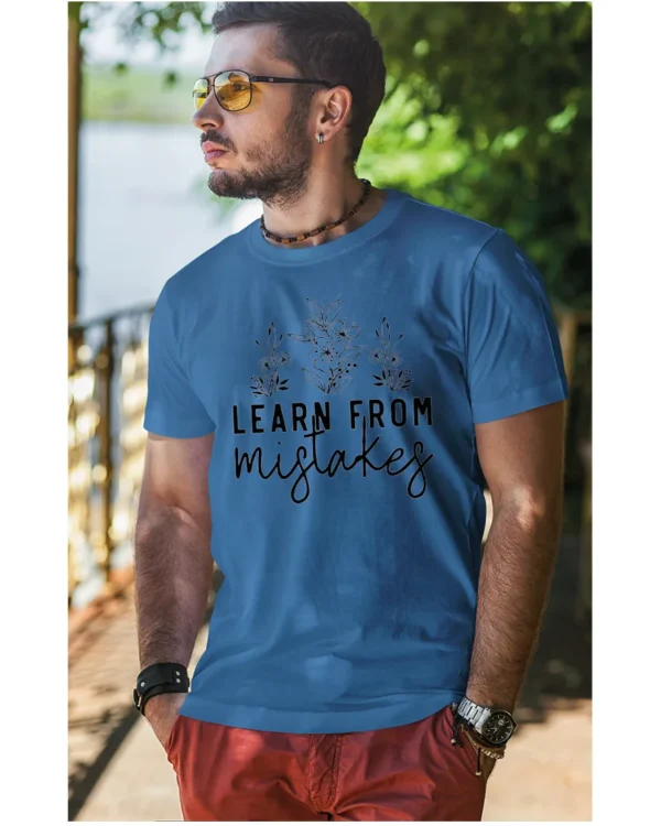 Koszulka Rozwijaj się przez błędy, „Learn from mistakes” – Unisex