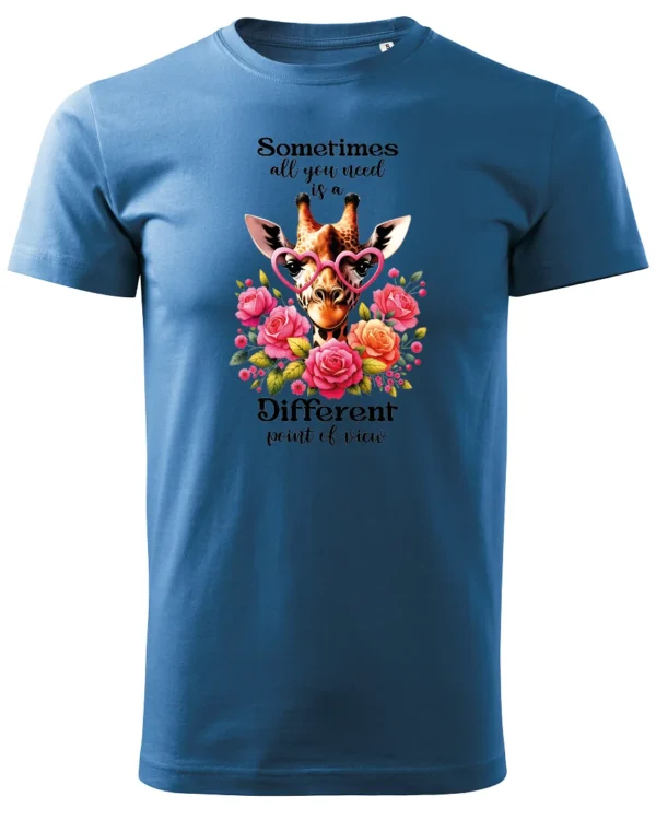 Koszulka Odkryj nowe spojrzenie, „Sometimes all you need is a different point of view” – Unisex