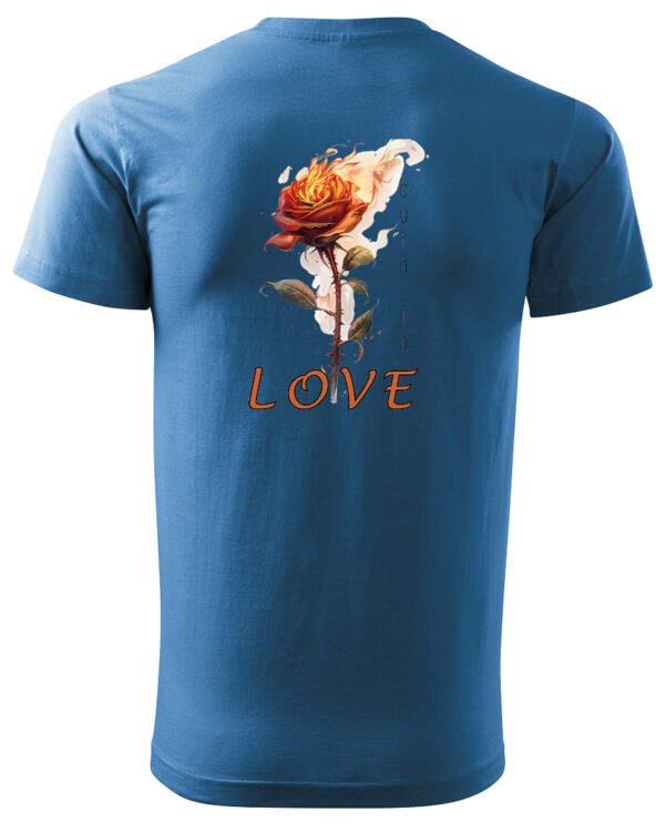 Koszulka Burn in Love <br>Romantyczny płomień - Unisex, dla niego