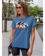 Koszulka Miłość w Galopie <br>Konie i wolność - Unisex, dla niej