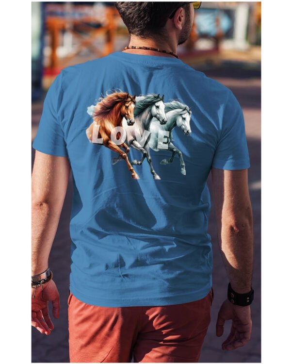 Koszulka Miłość w Galopie <br>Konie i wolność - Unisex, dla niego