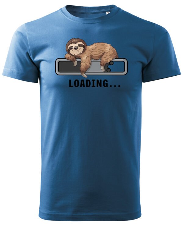 Koszulka Loading Leniwiec <br>Ładowanie energii - Unisex, dla niego