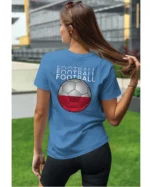 Koszulka Football <br>Miłość do gry - Unisex, dla niej