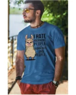 Koszulka I Hate Mornings <br>And people - Unisex, dla niego