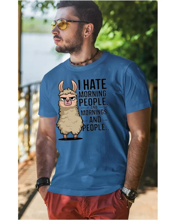 Koszulka I Hate Mornings <br>And people - Unisex, dla niego
