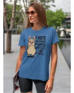 Koszulka I Hate Mornings <br>And people - Unisex, dla niej