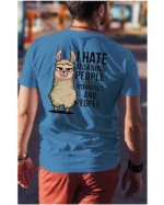 Koszulka I Hate Mornings <br>And people - Unisex, dla niego