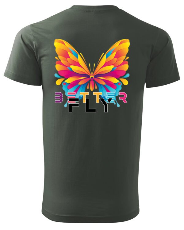 Koszulka unisex motyl “Better fly”, dla niej – wybierz kolor!