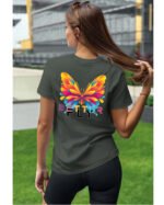 Koszulka unisex motyl “Better fly”, dla niej – wybierz kolor!
