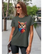 Koszulka unisex "Sowa", dla niej – wybierz kolor!