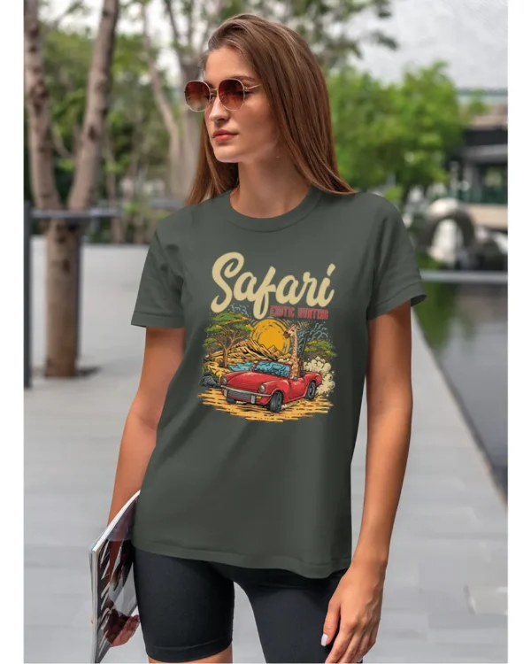 Koszulka unisex "Przygoda w safari", dla niej – wybierz kolor!