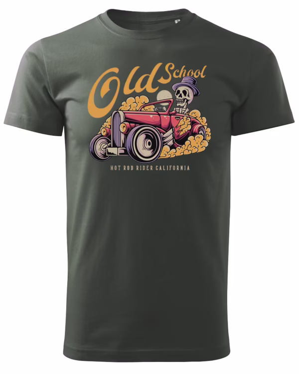 Koszulka unisex vintage samochód "Hot rod", dla niej – wybierz kolor!