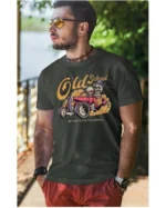 Koszulka unisex vintage samochód "Hot rod", dla niego – wybierz kolor!