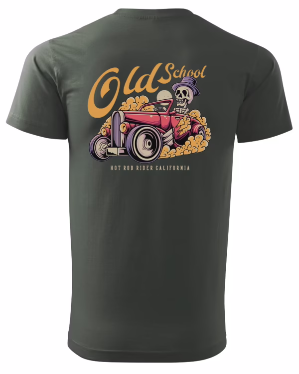 Koszulka unisex vintage samochód "Hot rod", dla niej – wybierz kolor!