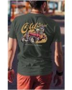 Koszulka unisex vintage samochód "Hot rod", dla niego – wybierz kolor!