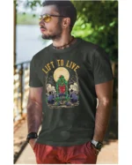 Koszulka unisex "Fitness z zombie, trenuj by przeżyć", dla niego – wybierz kolor!