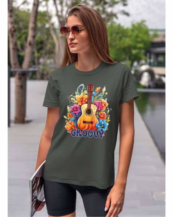 Koszulka unisex "Odlotowa gitara – brzmienie, które unosi", dla niej – wybierz kolor!