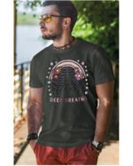 Koszulka unisex "Chwila relaksu – spokój w każdym oddechu", dla niego – wybierz kolor!