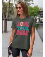 Koszulka Kochaj siebie – pokój i miłość UNISEX