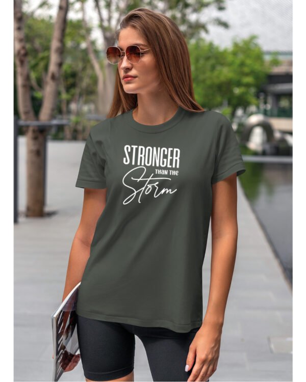 Koszulka Silniejsza niż burza - edycja White UNISEX