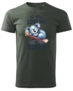 Koszulka Śpiąca koala, "Let me sleep" - Unisex