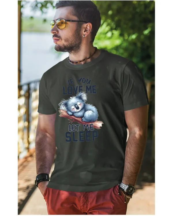 Koszulka Śpiąca koala, "Let me sleep" - Unisex