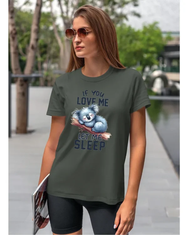 Koszulka Śpiąca koala, "Let me sleep" - Unisex