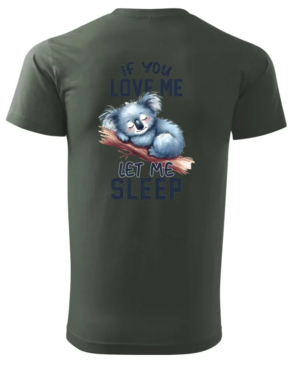 Koszulka Śpiąca koala, "Let me sleep" - Unisex