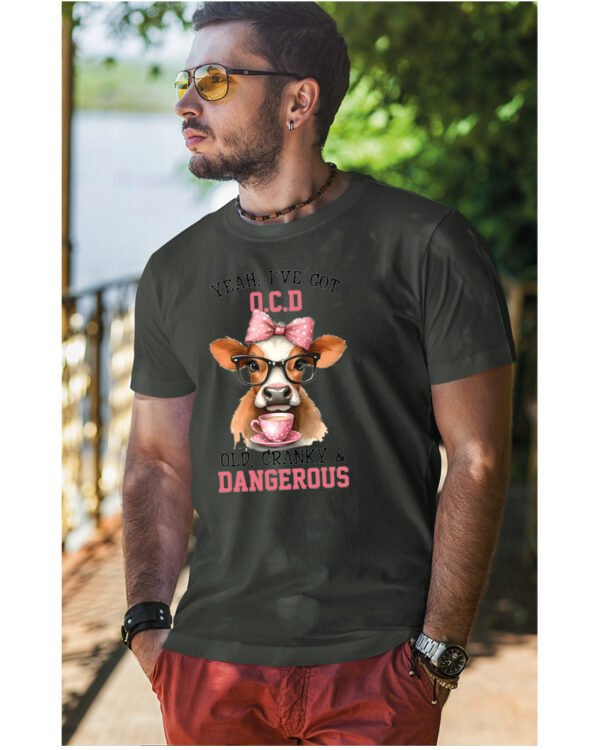 Koszulka OCD Old, Cranky and Dangerous! UNISEX