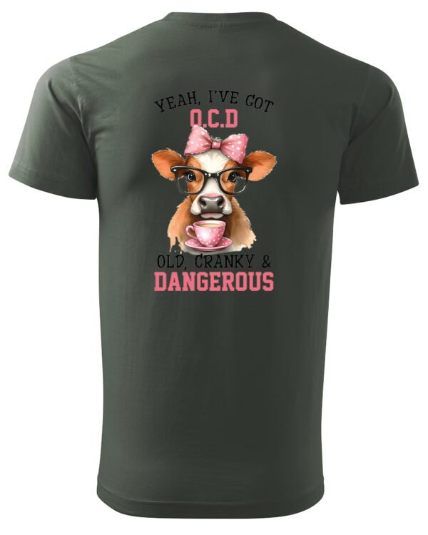 Koszulka OCD Old, Cranky and Dangerous! UNISEX