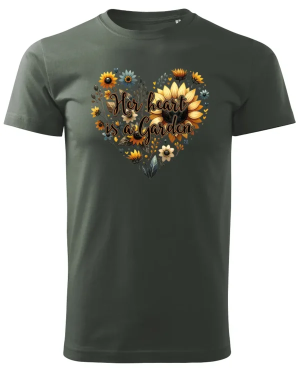 Koszulka Her heart is a garden UNISEX