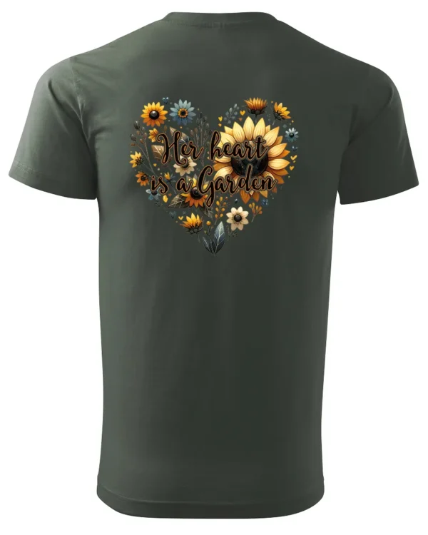Koszulka Her heart is a garden UNISEX