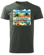 Koszulka Plażowy luz <br>idealna na letnie dni - Unisex, dla niego