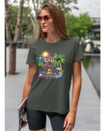 Koszulka Plażowy styl życia <br>jedz, śpij, plażuj, powtarzaj - Unisex, dla niej