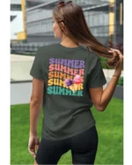 Koszulka Lato pełne smaku <br>delektuj się słodkimi chwilami - Unisex, dla niej