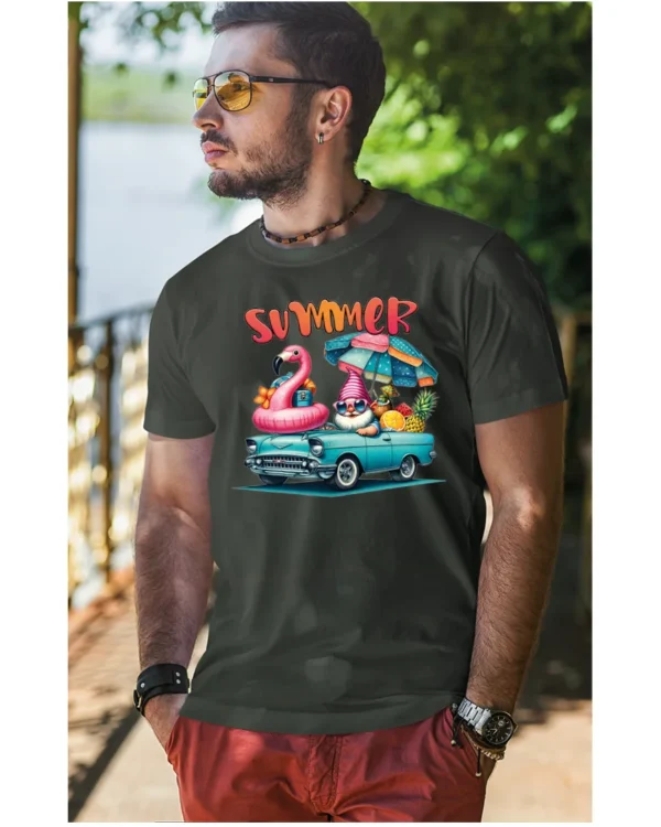 Koszulka Lato pełne radości <br>wyrusz w podróż do przygód - Unisex, dla niego