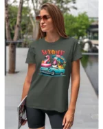 Koszulka Lato pełne radości <br>wyrusz w podróż do przygód - Unisex, dla niej